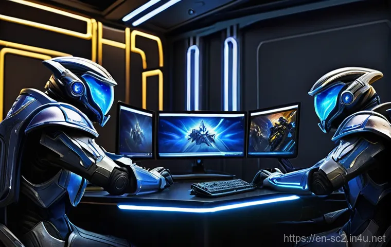 스타크래프트2 무료 플레이 가이드 - **Prompt:** A dynamic, high-action battlefield scene showcasing the three iconic StarCraft II races ... 스타크래프트2 무료 플레이 가이드 - **Prompt:** A dynamic, high-action battlefield scene showcasing the three iconic StarCraft II races ...