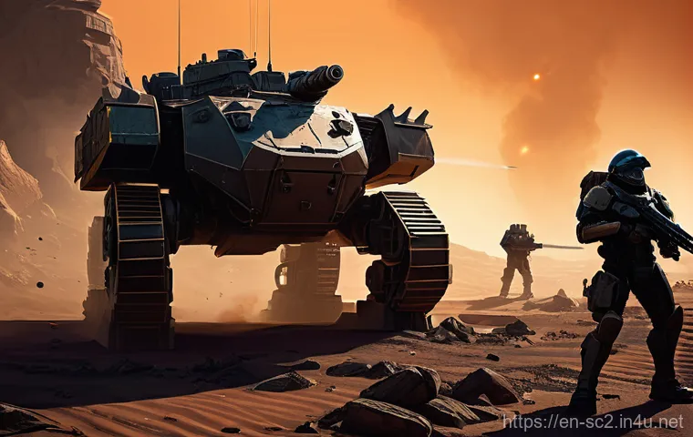 스타크래프트2 OST 리뷰 - The Terran Anthem: Gritty Frontier Defense**
A highly detailed, cinematic scene depicting a group of...