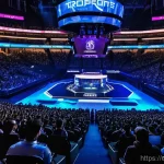 스타크래프트2 해외 리그 정보 - **The Grand Spectacle of the Esports World Cup:**
Imagine a vast, futuristic esports arena brimm...